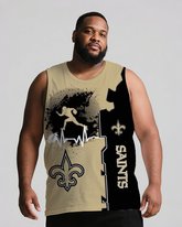 Sports Men's Big & Tall Sleeveless Shorts Two-piece